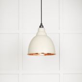 49500TE From The Anvil Hammered Copper Brindley Pendant in Teasel Hammered Copper