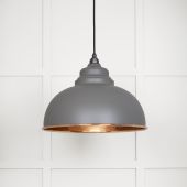 49501BL From The Anvil Hammered Copper Harborne Pendant in Bluff Hammered Copper