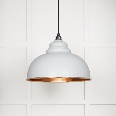 Click Here To Enlarge This Photo Of 49501F From The Anvil Hammered Copper Harborne Pendant in Flock Hammered Copper