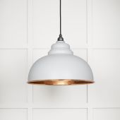 49501F From The Anvil Hammered Copper Harborne Pendant in Flock Hammered Copper