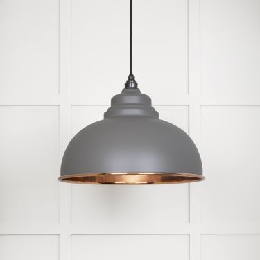 Click Here To Enlarge This Photo Of 49501SBL From The Anvil Smooth Copper Harborne Pendant in Bluff Smooth Copper