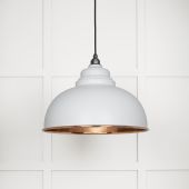 49501SF From The Anvil Smooth Copper Harborne Pendant in Flock Smooth Copper