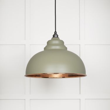 Click Here To Enlarge This Photo Of 49501STU From The Anvil Smooth Copper Harborne Pendant in Tump Smooth Copper