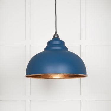 Click Here To Enlarge This Photo Of 49501U From The Anvil Hammered Copper Harborne Pendant in Upstream Hammered Copper