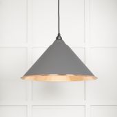 49503BL From The Anvil Hammered Copper Hockley Pendant in Bluff Hammered Copper