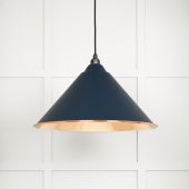49503DU From The Anvil Hammered Copper Hockley Pendant in Dusk Hammered Copper