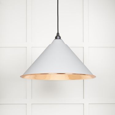 Click Here To Enlarge This Photo Of 49503F From The Anvil Hammered Copper Hockley Pendant in Flock Hammered Copper