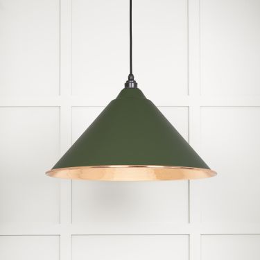Click Here To Enlarge This Photo Of 49503H From The Anvil Hammered Copper Hockley Pendant in Heath Hammered Copper