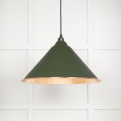 49503H From The Anvil Hammered Copper Hockley Pendant in Heath Hammered Copper