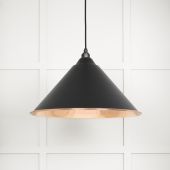 49503SEB From The Anvil Smooth Copper Hockley Pendant in Elan Black Smooth Copper