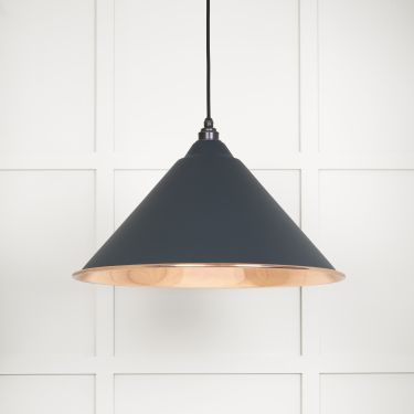 Click Here To Enlarge This Photo Of 49503SSO From The Anvil Smooth Copper Hockley Pendant in Soot Smooth Copper