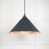 49503SSO From The Anvil Smooth Copper Hockley Pendant in Soot Smooth Copper