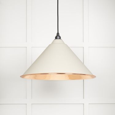 Click Here To Enlarge This Photo Of 49503TE From The Anvil Hammered Copper Hockley Pendant in Teasel Hammered Copper
