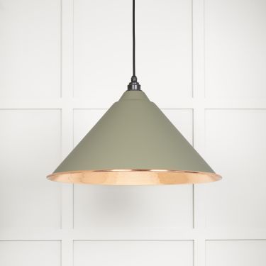 Click Here To Enlarge This Photo Of 49503TU From The Anvil Hammered Copper Hockley Pendant in Tump Hammered Copper