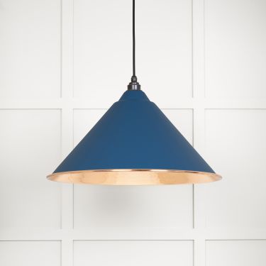 Click Here To Enlarge This Photo Of 49503U From The Anvil Hammered Copper Hockley Pendant in Upstream Hammered Copper