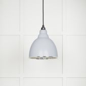 49504BI From The Anvil Smooth Nickel Brindley Pendant in Birch Smooth Nickel