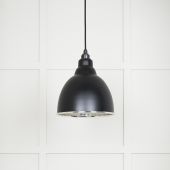 49504EB From The Anvil Smooth Nickel Brindley Pendant in Elan Black Smooth Nickel