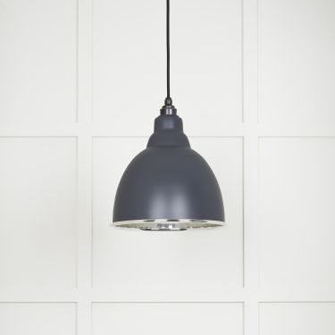 Click Here To Enlarge This Photo Of 49504SL From The Anvil Smooth Nickel Brindley Pendant in Slate Smooth Nickel