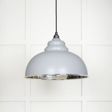 Click Here To Enlarge This Photo Of 49505BI From The Anvil Smooth Nickel Harborne Pendant in Birch Smooth Nickel