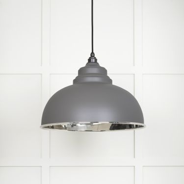 Click Here To Enlarge This Photo Of 49505BL From The Anvil Smooth Nickel Harborne Pendant in Bluff Smooth Nickel