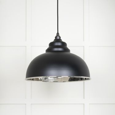Click Here To Enlarge This Photo Of 49505EB From The Anvil Smooth Nickel Harborne Pendant in Elan Black Smooth Nickel
