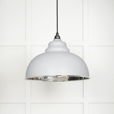 Click Here To Enlarge This Photo Of 49505F From The Anvil Smooth Nickel Harborne Pendant in Flock Smooth Nickel