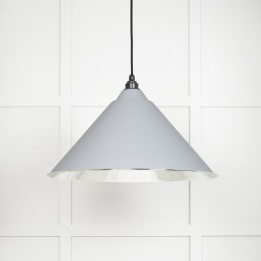 Click Here To Enlarge This Photo Of 49506BI From The Anvil Smooth Nickel Hockley Pendant in Birch Smooth Nickel