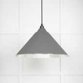 49506BL From The Anvil Smooth Nickel Hockley Pendant in Bluff Smooth Nickel