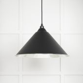 49506EB From The Anvil Smooth Nickel Hockley Pendant in Elan Black Smooth Nickel
