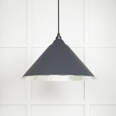 49506SL From The Anvil Smooth Nickel Hockley Pendant in Slate Smooth Nickel