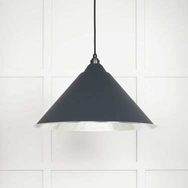 Click Here To Enlarge This Photo Of 49506SO From The Anvil Smooth Nickel Hockley Pendant in Soot Smooth Nickel