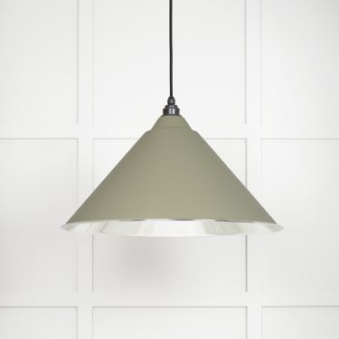 Click Here To Enlarge This Photo Of 49506TU From The Anvil Smooth Nickel Hockley Pendant in Tump Smooth Nickel