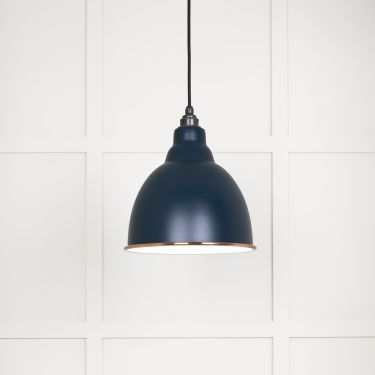 Click Here To Enlarge This Photo Of 49507DU From The Anvil White Gloss Brindley Pendant in Dusk Accent