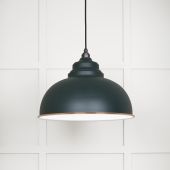 49508DI From The Anvil White Gloss Harborne Pendant in Dingle Accent