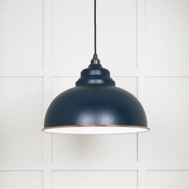 Click Here To Enlarge This Photo Of 49508DU From The Anvil White Gloss Harborne Pendant in Dusk Accent