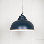 49508DU From The Anvil White Gloss Harborne Pendant in Dusk Accent
