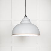 49508F From The Anvil White Gloss Harborne Pendant in Flock Accent