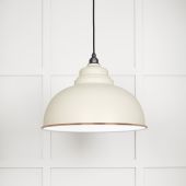 49508TE From The Anvil White Gloss Harborne Pendant in Teasel Accent