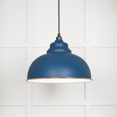 Click Here To Enlarge This Photo Of 49508U From The Anvil White Gloss Harborne Pendant in Upstream Accent