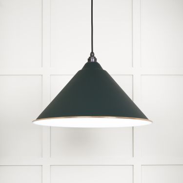 Click Here To Enlarge This Photo Of 49510DI From The Anvil White Gloss Hockley Pendant in Dingle Accent