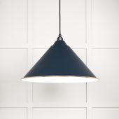 49510DU From The Anvil White Gloss Hockley Pendant in Dusk Accent