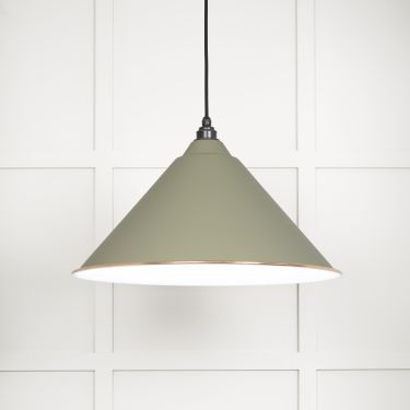 Click Here To Enlarge This Photo Of 49510TU From The Anvil White Gloss Hockley Pendant in Tump Accent