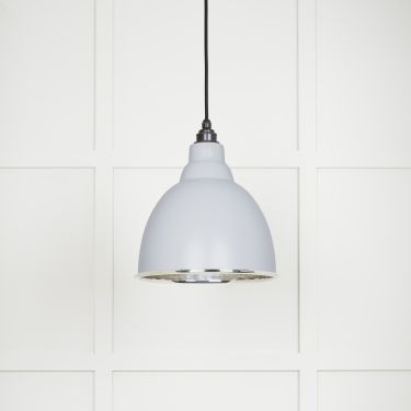 Click Here To Enlarge This Photo Of 49511BI From The Anvil Hammered Nickel Brindley Pendant in Birch Hammered Nickel