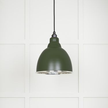 Click Here To Enlarge This Photo Of 49511H From The Anvil Hammered Nickel Brindley Pendant in Heath Hammered Nickel