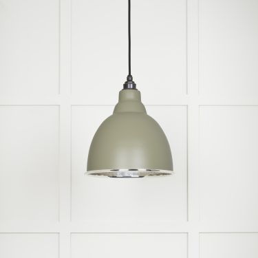 Click Here To Enlarge This Photo Of 49511TU From The Anvil Hammered Nickel Brindley Pendant in Tump Hammered Nickel