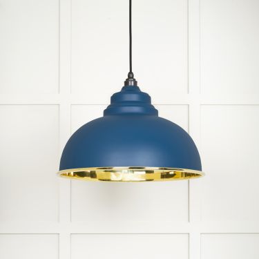 Click Here To Enlarge This Photo Of 49522U From The Anvil Smooth Brass Harborne Pendant in Upstream Smooth Brass