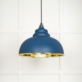 49522U From The Anvil Smooth Brass Harborne Pendant in Upstream Smooth Brass