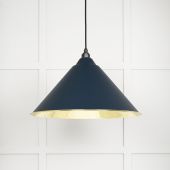 49524DU From The Anvil Smooth Brass Hockley Pendant in Dusk Smooth Brass