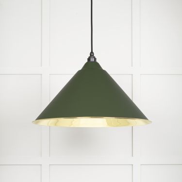 Click Here To Enlarge This Photo Of 49524H From The Anvil Smooth Brass Hockley Pendant in Heath Smooth Brass