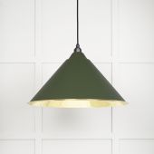 49524H From The Anvil Smooth Brass Hockley Pendant in Heath Smooth Brass